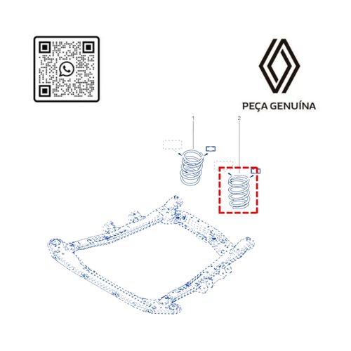 RN 05360R 540105360R MOLA DIANT. DA SUSPENSAO -X1- KANGOO II 1.6 16V H4M 22... - 3